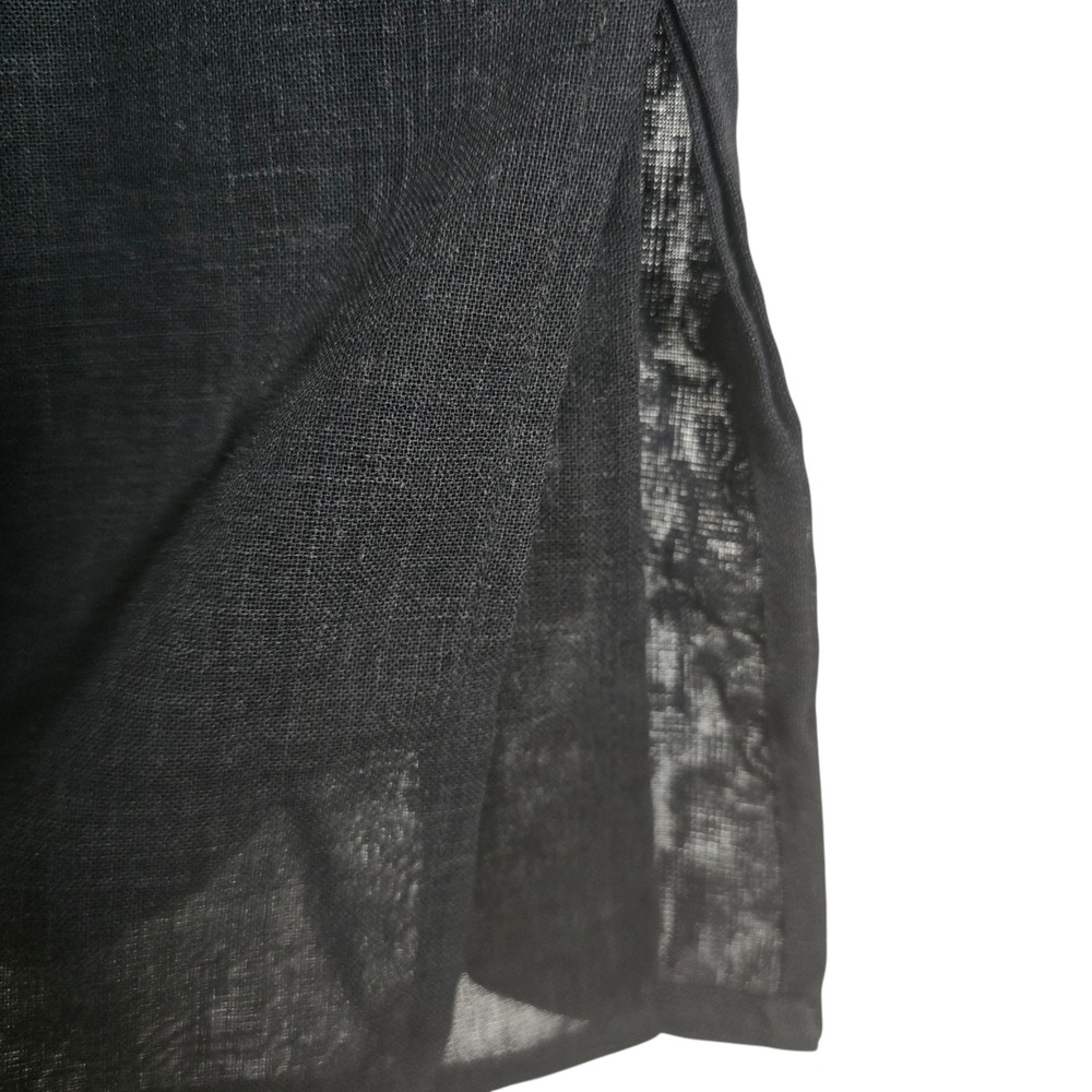 MaxMara Black Virgin Wool Skirt Size 6 Made in Italy Knee Length Women's Work - Picture 7 of 10